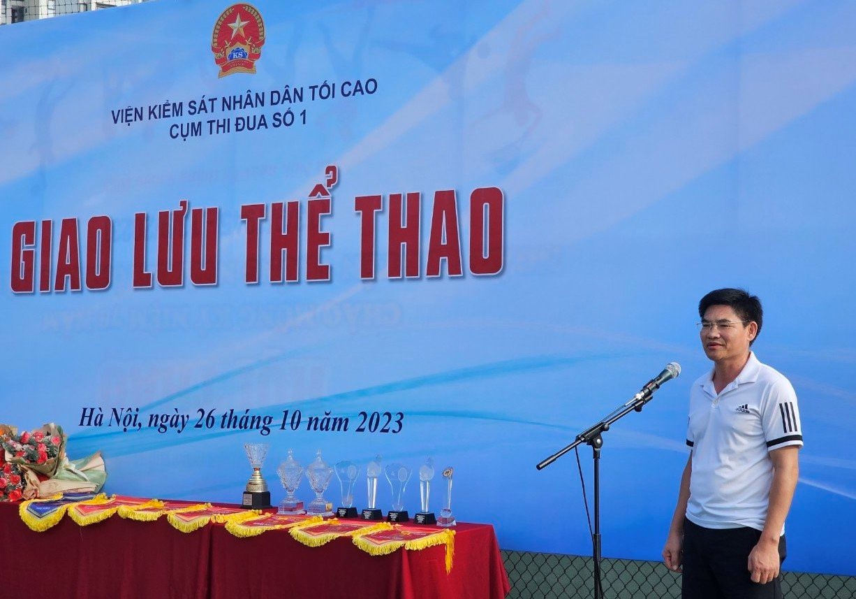 Viện KSND cấp cao tại Hà Nội tổ chức giao lưu thể thao cụm thi đua số 1 năm 2023 