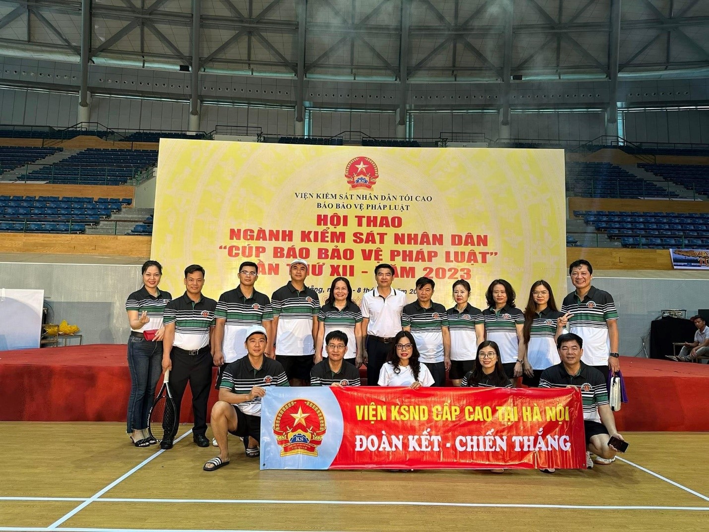 Đoàn thể thao Viện kiểm sát nhân dân cấp cao tại Hà Nội tham dự Hội thao ngành Kiểm sát nhân dân “ Cúp Báo Bảo vệ pháp luật lần thứ XII” năm 2023