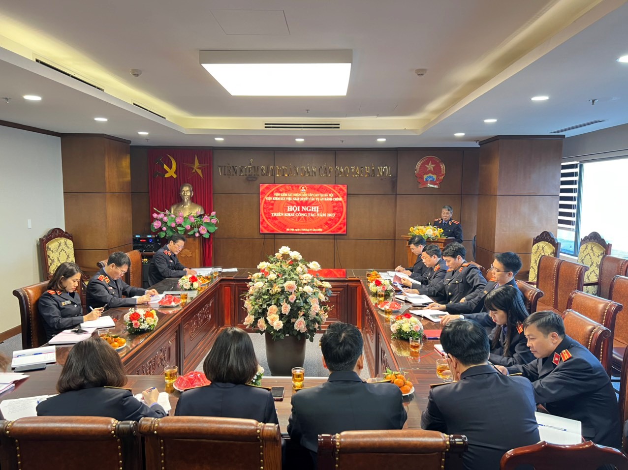 Viện kiểm sát việc giải quyết các vụ án hành chính - Viện kiểm sát nhân dân cấp cao tại Hà Nội triển khai công tác năm 2023